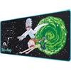 SUBSONIC - Tappetino per Mouse XXL Rick e Morty - Nero | Licenza Ufficiale, 90x40 cm Ideale per Gaming, Superficie Liscia, Base Antiscivolo, Tessuto Idrorepellente, Bordi Cuciti