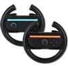 Konix Coppia di volanti da corsa per controller Joy-Con Nintendo Switch 2 - Plastica - Nero