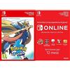 Nintendo Pokémon Spada [Switch Codice download] + 365 Giorni Switch Online Membri [Codice download]
