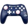 Konix FFF Controller wireless Snow per Nintendo Switch e Switch 2 - Autonomia 12 h - Bluetooth 5.0 da 10 m - Funzioni Turbo e Auto - Illuminazione RGB - Blu