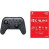 Nintendo Switch: Pro Controller, Nero & 365 Giorni Switch Online Membri (Individual) Codice download