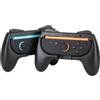 Konix Coppia di supporti per Joy-Con Nintendo Switch 2 - Forma di controller classico - Nero