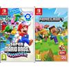 Nintendo SUPER MARIO BROS. WONDER-Videogioco Nintendo - Ed. Italiana - Versione su scheda + Minecraft - Videogioco Nintendo - Ed. Italiana - Versione su scheda
