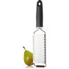 AdHoc Giano - Grattugia grande in acciaio inox per verdure e formaggio | Grattugia da cucina per frutta e formaggio, manico antiscivolo, custodia protettiva, grattugia grossa