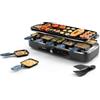 Philips Raclette Grill 5000, 2 in 1, Controllo della temperatura, 1500W | Griglia raclette per 10 persone, Ampia superficie di cottura, 10 pentolini, Rivestimento antiaderente, Senza PFAS (HD6421/85)