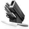Ninja StaySharp Set 14 Coltelli in Acciaio Inox, Ceppo in Legno Antracite e Affilacoltelli Integrato, K62014EUUK