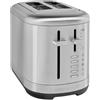 KitchenAid Tostapane 2 Fette, Fessure Extra-Larghe per Pane Artigianale & Bagel, 7 Livelli di Doratura, Funzioni Bagel/Scongela/Riscalda, Leva Sollevamento, Scocca Metallo, Acciaio Inox