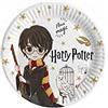 Ciao- Piatti Carta FSC compostabili Harry Potter (Ø23cm), 8 Pezzi diam 23, Bianco,Giallo,Rosso,Grigio, 20224