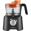 Karaca Mastermaid Power Max 11 in 1 robot da cucina lucido nero 2500 W, nero, capacità di tritatura, miscelazione, macinazione, rettifica, taglio
