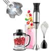 Avilia Frullatore ad Immersione in Acciaio Inox 1200W con 3 Accessori, Frusta, Contenitore e Tritatutto - 20 Velocità e Modalità Turbo è Ideale per Frullare e Tritare Qualsiasi Alimento