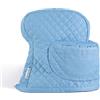 KITCHENAID Copertura per mixer con supporto inclinabile e tasca portaoggetti, trapuntata, 100% cotone, velluto blu, 36,6 x 45,7 x 25,4 cm