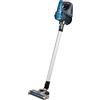 Bestron Aspirapolvere verticale senza filo con tubo telescopico, Senza sacchetto, Capacità: 0,6 L, 120 Watt, Blu/Grigio