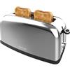 Cecotec Tostapane A Fessura Larga E Lunga Toastin Time 1100 Inox Long Lite Plus. 850W, 2 Fette, Fessura 3,8 cm, 7 Livelli Doratura, Spegnimento Automatico, Acciaio Inox per toast uniformi e croccanti