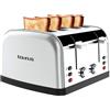 Taurus - Tostapane 1900W, 4 slot, 7 livelli, inox autocentrante, vintage