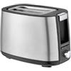 alpina Tostapane 750 watt - Tostiera Elettrica con Vassoio Raccogli-Briciole - Toaster Livello di Doratura Regolabile - Corpo in Acciaio Inossidabile