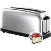Russell Hobbs Tostapane - Scomparto Lungo per 2 fette o 1 fetta larga di pane - Acciaio Inox Lucidato; Scomparto per toast extra ampio, 6 livelli di doratura; Scongelamento, Victory 23510-56