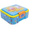 Stor Porta Pranzo Peppa Pig per Bambini con 3 Scomparti - 1786ml - Lunch Box Robusta in Plastica Senza BPA - Contenitore Merenda Scuola Sandwich
