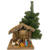 Dmora Decorazione da Natale Sforzellina Verde Colore Struttura Marrone