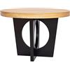 Menzzo Kalipso Tavolo, Legno/Nero, L110 x P110 x 76 cm