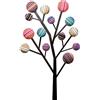 Kare Design Appendiabiti Bubble Tree, Forma Albero, Multicolore, 111X65X7Cm, 6 Ganci Ornamentali Tipo Bottoni