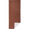NORTHRUGS bougari Miami - Tappeto Double-Face, per Interni ed Esterni, 80 x 350 cm, Colore: Terracotta