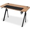 DRIFT GAMING DZ175 - Scrivania Gaming, 120x60x75cm, Tappetino XL, Gestione Cavi, Portabibite e Supporto per Cuffie. Supporta 100Kg, Legno.