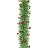 Dmora Decorazione da Natale Goat Verde Colore Struttura Rosso