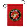 Breeze Decor Fiera Mamma Giardino Bandiera Forze Armate Corpo Marino USMC Semper Fi United State American Military Veteran Retire Ufficiale Casa Banner Piccolo Cantiere Regalo Doppio Lato, Made In USA