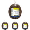 TENAX Tubetto Agricolo Marrone 500g Diametro 3mm, Legatura in PVC per Piante, ortaggi e Fiori, Lunghezza Circa 80 m (Confezione da 4)