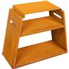 White Fire Supporto per barbecue urbano in acciaio corten, 68 x 30 x 56 cm