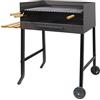 EL ZORRO Imex The Fox 71520 - Barbecue con Ruote e griglia Inox, 50 x 40 x 100 cm, Nero