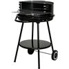 WELL HOME MOBILIARIO & DECORACIÓN Barbecue rotondo Vaggan da 51 cm con ciotola smaltata e accessori