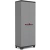 Keter Armadio Portascope Stilo, 3 Ripiani Regolabili, Grigio Scuro/Nero, 68 x 39 x 173 H cm