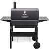 Charbroil Char-Broil Barbecue a Carbone Charcoal L con Griglia Regolabile e Camino | Ideale per +6 persone, Termometro, Raccogli cenere, Grandi ruote, Ripiani con ganci, Compatibile con Charcoal 2Go