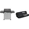 Campingaz 3 Series Classic L Plus Barbecue Grill a 3 Bruciatori con Fornello Laterale, Nero/Argento, 144 x 66 x 147 cm & 205829 Borsa Utensili In Tessuto, Nero, 55 x 14 x 6 cm