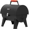 Royal Gourmet - Barbecue a carbone portatile, barbecue da campeggio per giardino e picnic, barbecue a carbone da tavolo, barbecue pieghevole con chiusura a scatto e manico in legno, nero