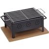 VoltShine Barbecue da tavolo in inox, griglia 30x25 cm, per grigliare alimenti in modo pratico ed efficiente in spazi ridotti.