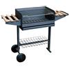 EL ZORRO IMEX EL ZORRO 71760 Barbecue con griglia zincati, Ruote e vassoi, Nero, 120 x 42 x 86 cm