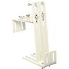Siena Garden 678241 Supporto per fioriera regolabile, Bianco, Confezione da 2