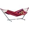 Amazonas Hammock AZ-4220000 Summer Set Fuego con Amaca Samba Fuego, Rosso, 330x105x110 cm