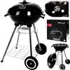 Mirpol Barbecue Grill Carbone Bollitore Barbecue Free Standing Outdoor Giardino Picnic Festa Campeggio Nero