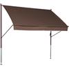 Angerer Freizeitmöbel GmbH Tenda da sole Style marrone, 400 cm