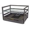 EL ZORRO IMEX EL ZORRO 71476.0 Cassetto Barbecue con Griglia Zincata, Nero, 72 x 41 x 35 cm