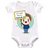 La Ruotante Body neonato in 100% cotone manica corta miglior zio mondo chiedi vado pazzi menomale aggiustarlo speciale super festa regalo auguri nascita tutina