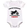 La Ruotante Body neonato in 100% cotone manica corta moto motocross motociclista biker papà regalo nascita tutina
