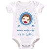 La Ruotante Body neonato in 100% cotone manica corta miglior zio mondo chiedi vado pazzi menomale aggiustarlo speciale super festa regalo auguri nascita tutina