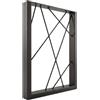 Taormina Design Gamba per penisola in ferro, profilo 80x40 mm - Sostegno su misura per penisola cucina e bancone - UPen8040D