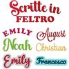 Handmade Scritta in Feltro Personalizzabile - Nomi su Misura Decorazioni Uniche per Cameretta, Regali Nascita e Compleanni, Artigianato Made in Italy