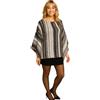 Handmade AngiesStrickZauber: Poncho fatto a mano in lana di alpaca - Pezzo artigianale unico - Taglia unica