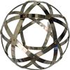 Discoverying Genesa Genesa Pentasfera in Acciaio Inox, 25cm di diametro, fasce larghe 15mm, intrecciate simmetricamente e fissate con rivetti in rame